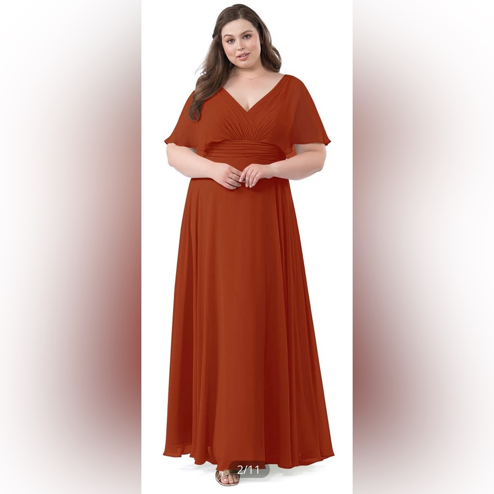 Azazie Paprika Pamela Bridesmaid Dress